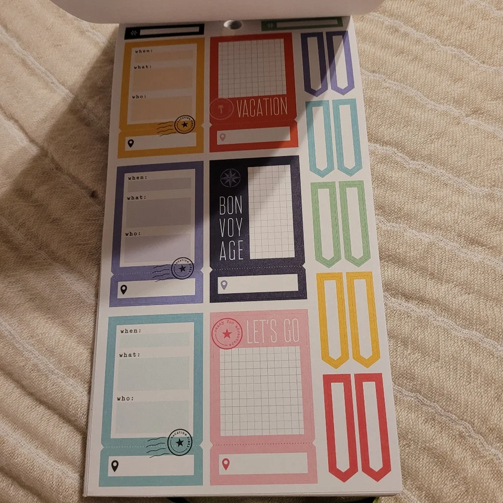 The Happy Planner TRAVEL Sticker Sheets